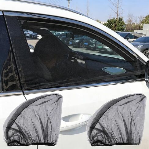 2pcs Car Curtains Sunshade Curtains Summer Essential Sunscreen Anti-Mosquito Sunshade Auto Curtains ﻿ (2Pcs-Front) in Kuwait