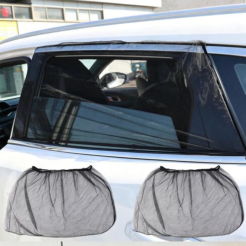 2pcs Car Curtains Sunshade Curtains Summer Essential Sunscreen Anti-Mosquito Sunshade Auto Curtains ﻿ (2Pcs-Front) in Kuwait