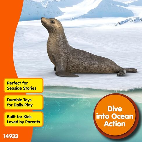 Schleich Wild Life - Sea Lion Figurine - Realistic Ocean Animal Toy Figures - Educational Wildlife Play Toys for Boys and Girls - Kids Ages 3+ | 14933 in Kuwait