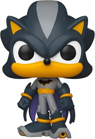Funko Pop! Heroes: JLA & Sonic - Shadow as Batman - Sonic + DC Comics - Collectable Vinyl Figure - Gift Idea - Official Merchandise - Toys for Kids & Adults - DC Comics Fans in Kuwait