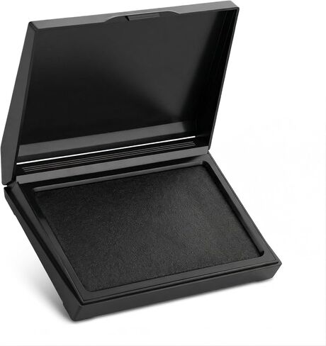 Black Stamp Pad Premium Quality Fingerprint Ink Pad Durable Lightweight All-Purpose Felt Pads for Crafting Office Works with Clear Rubber Stamps in Saudi Arabia
