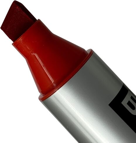 Bild Jumbo Permanent Markers, Chisel Tip, Red, Waterproof Quick-Drying Ink, Extra Large Thick Wide Tip for Cardboard, Posters, Shipping Boxes (Red) in Saudi Arabia