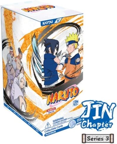 KAYOU Naruto Smriti Collectible Card Chapter Jin English Series 3, 8 Cards per Pack, 12 Packs per Box in Saudi Arabia