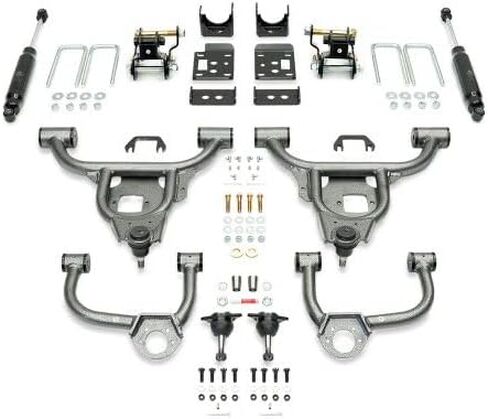 3/5 Drop Lowering Kit Compatible with 2021-2024 Ford F-150 4WD Extended & Crew Cab | 3" Front 5" Rear Suspension Kit in Kuwait