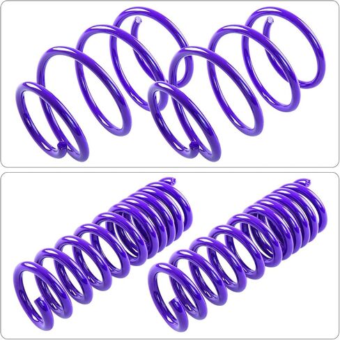 AJP Distributors 1.25" Front & 1.5" Rear Drop Height Suspension Coil Lowering Springs Kit Purple Compatible/Replacement For Camaro SS ZL1 6.2L V8 Coupe 2016 2017 2018 2019 2020 2021 16 17 18 19 20 21 in Kuwait