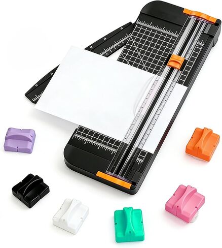 Paper Cutter 12 Inch Trimmers with 5 Pcs Refill Automatic Safety Blade for A4 Paper, Photos, Magazine, Cardstock (CZBhei) in Saudi Arabia