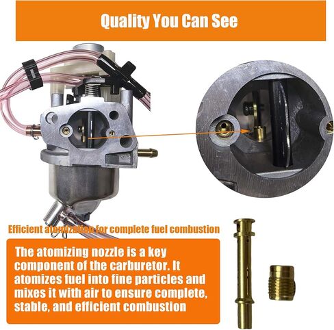 KRYN Huayi OEM Carburetor for Predator 3500Watts Inverter Generator 63584 with 3Pcs Gaskets in Saudi Arabia