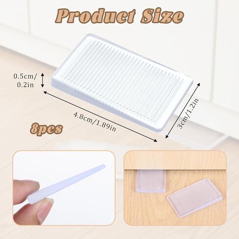 8 Pack Plastic Clear Table Shims, Clear Trimmable Hard Wedges Table Shims Have Extreme Weight Capacity Level Wedge for Home Furniture Wobbly Uneven Floors (5mm/0.2in) in Kuwait