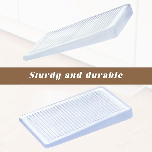 8 Pack Plastic Clear Table Shims, Clear Trimmable Hard Wedges Table Shims Have Extreme Weight Capacity Level Wedge for Home Furniture Wobbly Uneven Floors (5mm/0.2in) in Kuwait