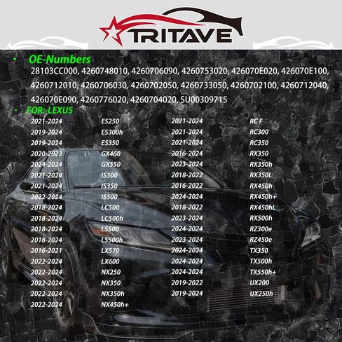 TPMS Sensor 4PCS 315MHz Tire Pressure Monitoring Sensor Compatible with Toyota & Lexus & Subaru Avalon, Camry, Corolla, RAV4, Tacoma, Tundra, ES250, GX550, IS500, NX250 in Saudi Arabia