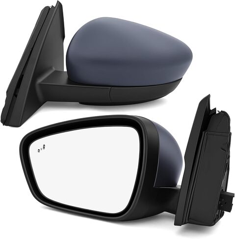 Passenger Side Door Mirror Replacement for 2020–2025 Ford Escape, Heated, Blind Spot Monitor, Power Adjustment, 7-Pin, Black, Side View Mirror Assembly, Replaces LJ6Z17682AFT LJ6Z17682DA in Saudi Arabia