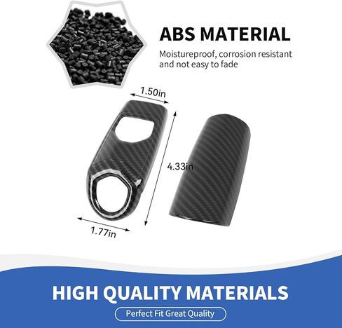RAZPOY Carbon Fiber Gear Shift Knob Cover Trim Compatible with Ford F150 F250 F350 F450 Accessories 2021 2022 2023 2024 2025 2026 (Fit for Column Shifter Models) in Kuwait