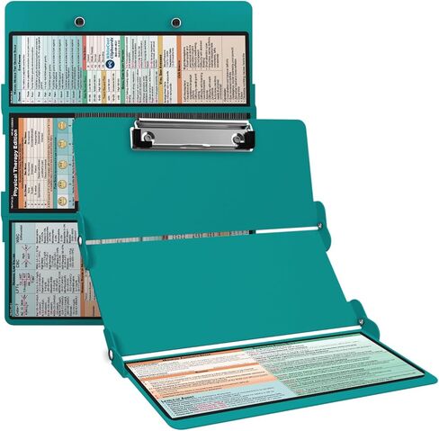 Whitecoat Clipboard® Trifold - إصدار العلاج الطبيعي (أسود، ثلاثي الطي) in Kuwait
