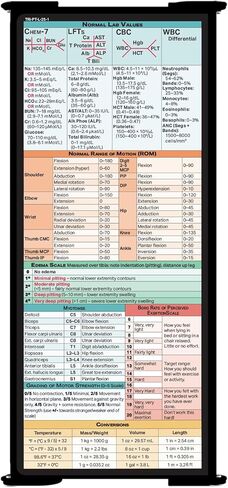 Whitecoat Clipboard® Trifold - إصدار العلاج الطبيعي (أسود، ثلاثي الطي) in Kuwait