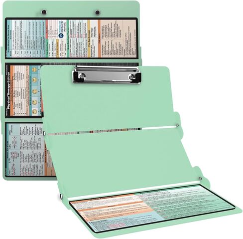 Whitecoat Clipboard® Trifold - إصدار العلاج الطبيعي (أسود، ثلاثي الطي) in Kuwait