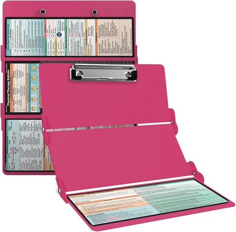 Whitecoat Clipboard® Trifold - إصدار العلاج الطبيعي (أسود، ثلاثي الطي) in Kuwait