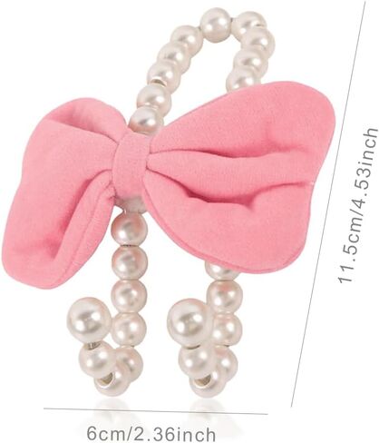 2PCS Car Seat Headrest Hooks, Cute Bow Car Hooks for Purses and Bags (Pink) in Kuwait