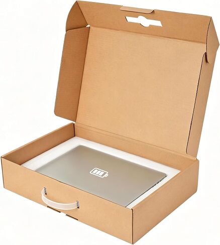 Laptop Shipping Box Secure Mailer Box Laptop Boxes with Foam Protection and Carrying Handle, Fits Laptop Screen Sizes Up to 17.6 Inch in Saudi Arabia
