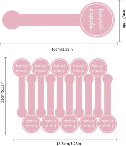 Septe 300pcs Handmade Food Long Baking Label Stickers for Baked Goods Packaging (StyleC) in Saudi Arabia