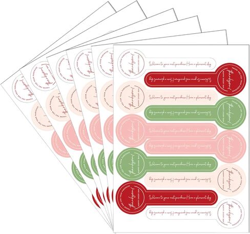 Septe 300pcs Handmade Food Long Baking Label Stickers for Baked Goods Packaging (StyleC) in Saudi Arabia
