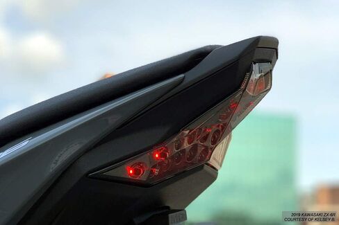 عدسة دخان لأضواء خلفية LED متتابعة متكاملة لـ 2019-2023 Kawasaki Ninja ZX-6R 636 (لا تعمل على أكثر من 24 طرازًا) in Kuwait