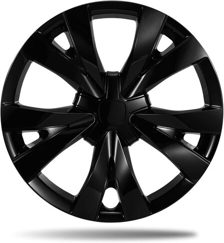 16 Inch Gloss Black Hubcaps for 2016-2026 Honda Civic LX, Fits OEM Steel Wheel #42700-TBA-A12, Direct Replacement #44733-T20-A12, Snap-On Wheel Covers, 4-Pack in Kuwait