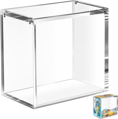Acrylic PKMN Booster Box Case Display Stackable - Ultra Thick 8mm + 5mm Reinforced Edges,Strong Magnets Secure Magnetic Closure, Dust-Proof Collector Storage Protector Cases in Saudi Arabia