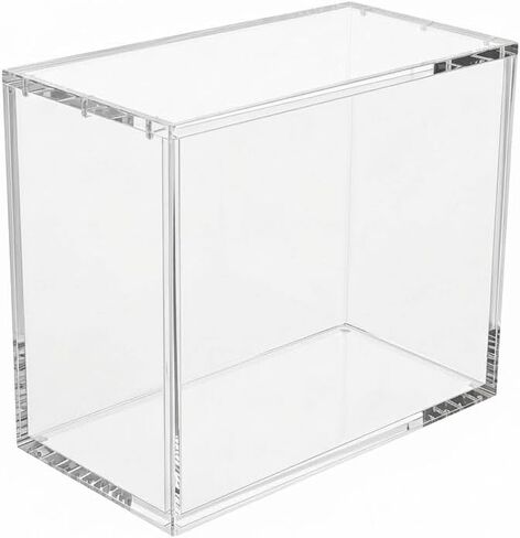 Acrylic Box, 6mm Ultra Thick Protector case with Magnetic lid and Round Edges, Clear dust-Proof Display for TCG Elite Trainer Boxes, Premium Storage Including Cleaning Cloth and Gloves. in Saudi Arabia