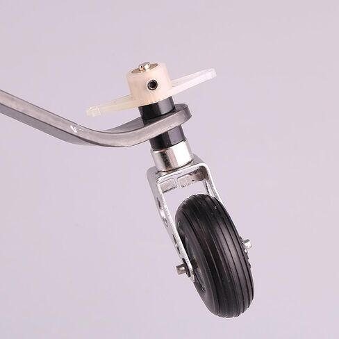 Carbon Fiber Landing Gear Tail Wheel Assembly Kits for Adults Replacements Sturdy Components PU Tire for Gas RC Airplane, 26CC in Saudi Arabia