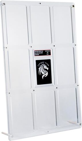 FANTASY CLUB | 3x3 Acrylic Graded Card Slab Stand – Display 9 PSA/CGC Slabs with Optical Clarity and 99+% UV Protection | Seamless Frame with Clean Grid Layout | Elevate Your Graded Collection in Saudi Arabia