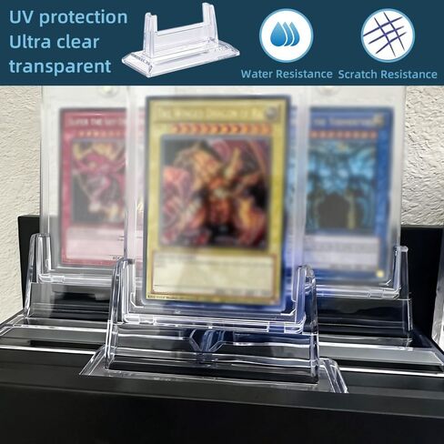 Acrylic Baseball Card Holder Display, 10 Pack Acrylic Trading Card Display Stand Fits 35PT Magnetic Card Holder in Saudi Arabia