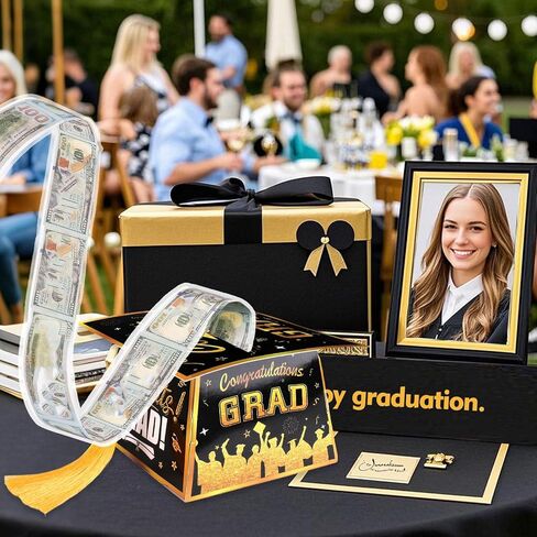 CHUN-YAN 2026 Graduation Money Box for Cash Gifts - Graduation Gift Box 2026 for High School College - Grad Money Holder with Pull Out Tassel for Grad Party Decorations Supplies in Saudi Arabia