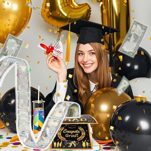 CHUN-YAN 2026 Graduation Money Box for Cash Gifts - Graduation Gift Box 2026 for High School College - Grad Money Holder with Pull Out Tassel for Grad Party Decorations Supplies in Saudi Arabia