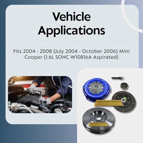 EFT Stage 1 Clutch Kit with Forged Flywheel for 2004-2008 Mini Cooper 1.6 SOHC Engine 5-Speed - High Performance - Precise Fit - Enhanced Durability - Reliable Engagement - 12 Month Warranty in Kuwait