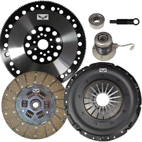 JDK STAGE 2 CLUTCH W/SLAVE & 16LBS FLYWHEEL compatible with 2011-2017 MUSTANG 3.7L BASE V6 in Kuwait