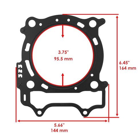 Caltric Cylinder Intake Exhaust Gasket Valve Kit Compatible with Yamaha Yz450F 2006 2007 2008 2009 in Kuwait
