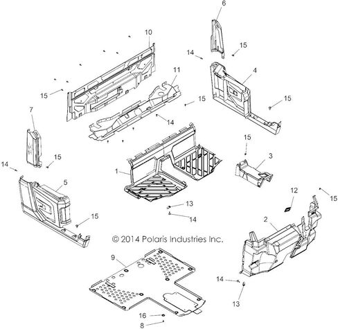 Polaris Ranger Left Hand Mesh Intake, Genuine OEM Part 5814153, Qty 1 in Kuwait
