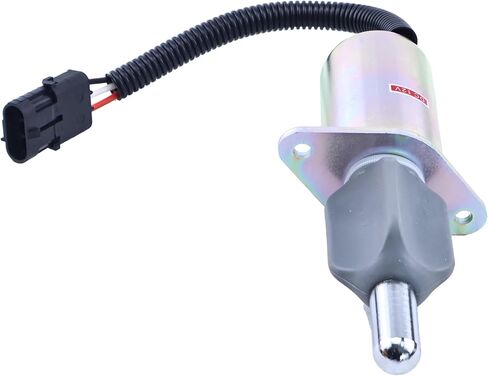 12V Fuel Shut Off Solenoid Compatible with Cummins Engine 6CT 8.3L, 6CTA 8.3L Fits Case International Tractor 7110 Replaces 3918600 3921978 J921978 in Kuwait