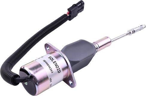 12V Fuel Shutoff Solenoid RE53507 Compatible with John Deere Tractor 4555, 4560, 4755, 4760, 4955, 4960, 8560, 8760, 8960 Harvester 9965, 9970 6076AFM00 6076AFM30 in Kuwait