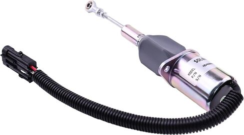 12V Fuel Shutoff Solenoid RE53507 Compatible with John Deere Tractor 4555, 4560, 4755, 4760, 4955, 4960, 8560, 8760, 8960 Harvester 9965, 9970 6076AFM00 6076AFM30 in Kuwait