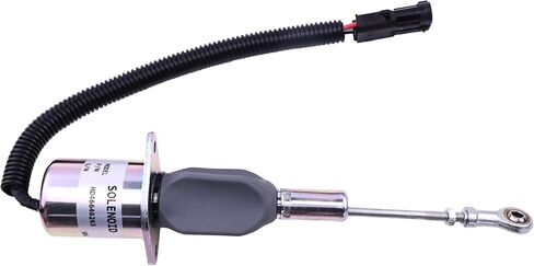 12V Fuel Shutoff Solenoid RE53507 Compatible with John Deere Tractor 4555, 4560, 4755, 4760, 4955, 4960, 8560, 8760, 8960 Harvester 9965, 9970 6076AFM00 6076AFM30 in Kuwait