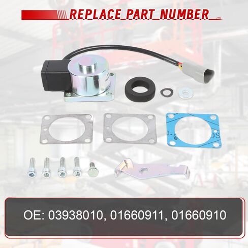 صمام الملف اللولبي لمحركات الملف اللولبي 12 فولت، OE 03938010 01660911 01660910 بديل لـ Hatz 3L31C LM Engies in Kuwait