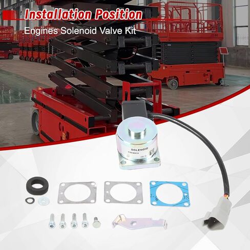 صمام الملف اللولبي لمحركات الملف اللولبي 12 فولت، OE 03938010 01660911 01660910 بديل لـ Hatz 3L31C LM Engies in Kuwait