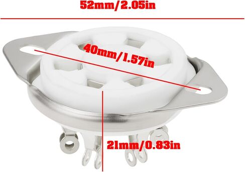 4 قطعة 6Pin السيراميك فراغ أنبوب مآخذ GZC6-21 لوحة التعليب لأنبوب 2A5 ، 6C6 ، 6D6 ، 41 ، 42 ، 77 ، 78 ، RK-49 in Kuwait