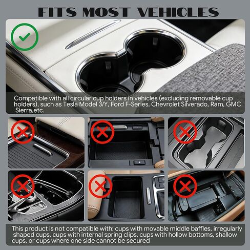 Car Tray & Desk for Laptop, Dual 360° Rotating, Anti-Slip Leather Surface, Steering Wheel Tray, Car Accessories- Compatible with Tesla Model Y/3/S, Ford F150/Explorer/Most Vehicles (Brown) in Saudi Arabia