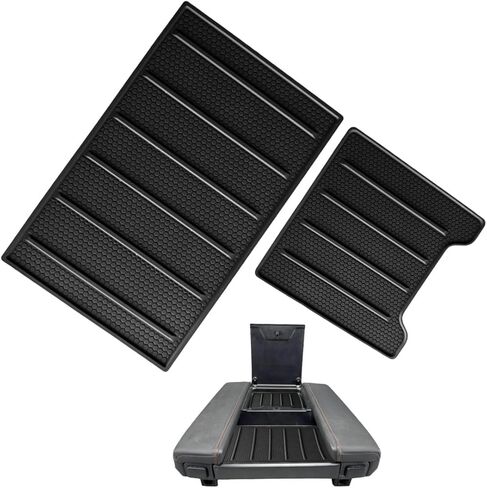 Center Console Tray Liner Compatible with 2022-2026 Tundra & 2023-2026 Sequoia Accessories Anti-Slip Hexagonal Black Silicone Material Center Console Organizer Protective Pad (for 1794) in Kuwait
