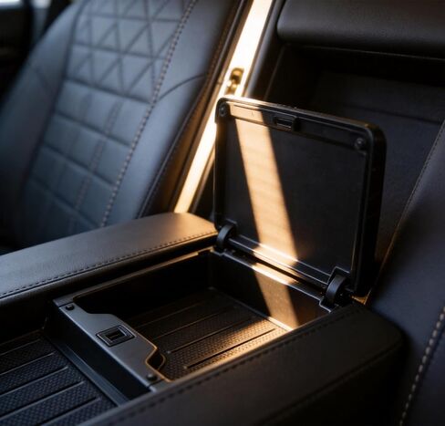 Center Console Tray Liner Compatible with 2022-2026 Tundra & 2023-2026 Sequoia Accessories Anti-Slip Hexagonal Black Silicone Material Center Console Organizer Protective Pad (for 1794) in Kuwait