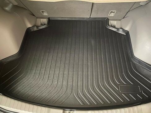 بطانة الحمولة - سجادة صندوق السيارة لسيارة Honda CR-V 2012-2016 - سجادات صندوق السيارة المقاومة للطقس للسيارات ذات الشفة المرتفعة - حصيرة مطاطية لصندوق السيارة غير قابلة للانزلاق - سهلة التركيب - تصميم مقطوع مسبقًا بالليزر in Kuwait
