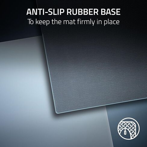حصيرة ماوس الألعاب Razer Atlas Pro من الزجاج المقوى — رفيعة للغاية بسمك 1.9 ملم، مقاومة للأوساخ والخدش، سطح فائق النعومة منخفض الاحتكاك، مُحسّن لأجهزة الاستشعار البصرية، قاعدة مضادة للانزلاق — أبيض in Kuwait