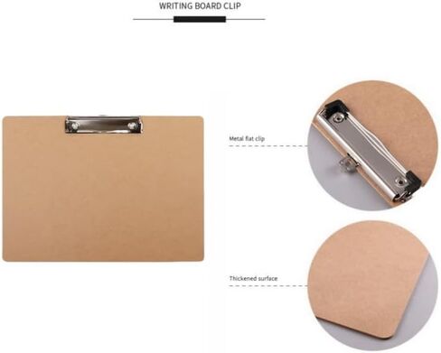 2 Pieces Landscape Clipboard with Clip,Large Wooden Drawing Clipboard,Watercolor Boards,Work clipboard for Painting,Sketching,Engineering Drawings,Dooding,Note Taking Office Supplie (Brown, 11x17") in Saudi Arabia